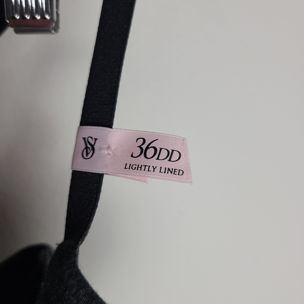 Women's Charcoal Bra Victoria Secret Size 36DD Lined - Picture 4 of 4